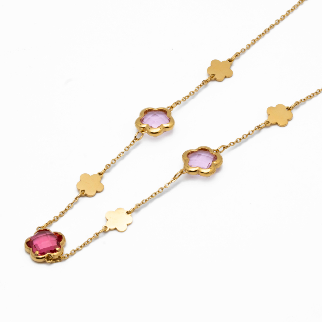 COLLAR ZO14519N/10MM/40+5CM DORADO ROSA Acero Inxidable E59