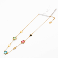 COLLAR ZO14519N/10MM/40+5CM DORADO MULTICOLOR Acero Inxidable E59