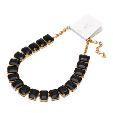 COLLAR ZO13543N DORADO NEGRO Acero Inxidable E48