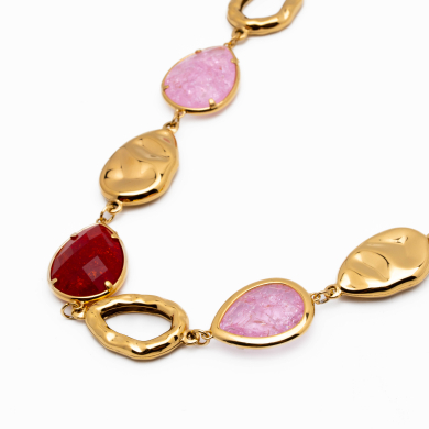 COLLAR ZO13943N Dorado Rosa Acero Inoxidable -2D58 2D58