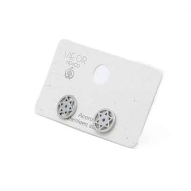 ARETES ZO13293E PLATEADO Acero Inxidable F51