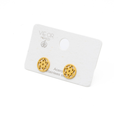ARETES ZO13293E DORADO Acero Inxidable F51