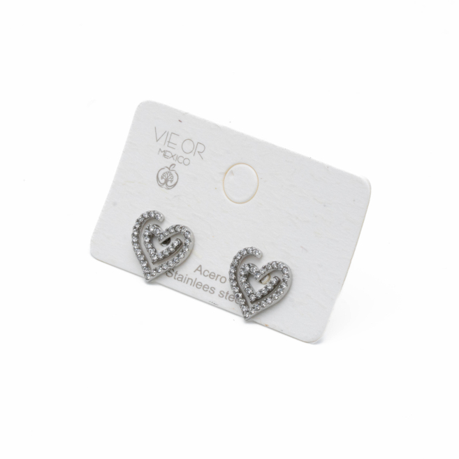 ARETES ZO14831E PLATEADO Acero Inxidable F42