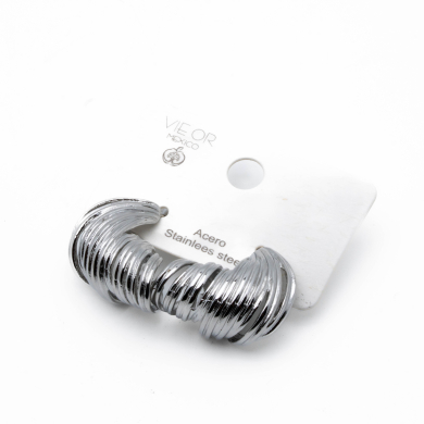 ARETES ZO10060E300 PLATEADO Acero Inxidable F41