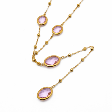 COLLAR ZO13492N DORADO ROSA Acero Inxidable E59