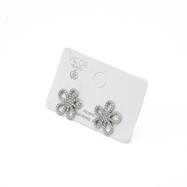 ARETES ZO14848E PLATEADO Acero Inxidable F51