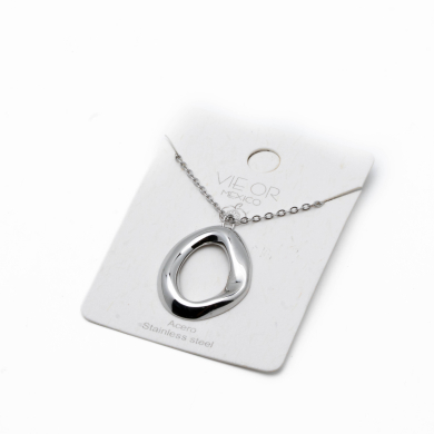 COLLAR ZO14365N PLATEADO Acero Inxidable E28