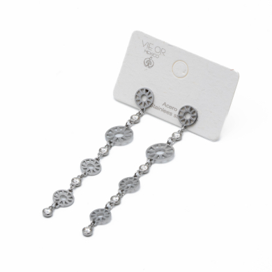 ARETES ZO14094E PLATEADO Acero Inxidable F51