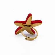 ANILLO ZO14437R DORADO ROJO Acero Inxidable 2A42