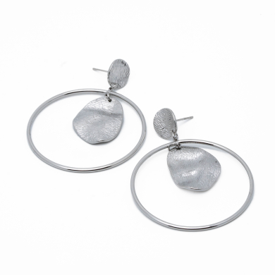 ARETES ZO14031E PLATEADO Acero Inxidable G42