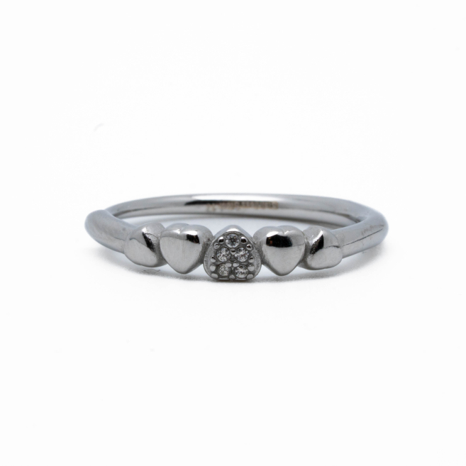 ANILLO ZO13740R PLATEADO Acero Inxidable A41