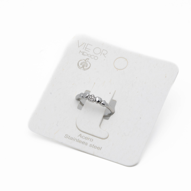 ANILLO ZO13740R PLATEADO Acero Inxidable A41