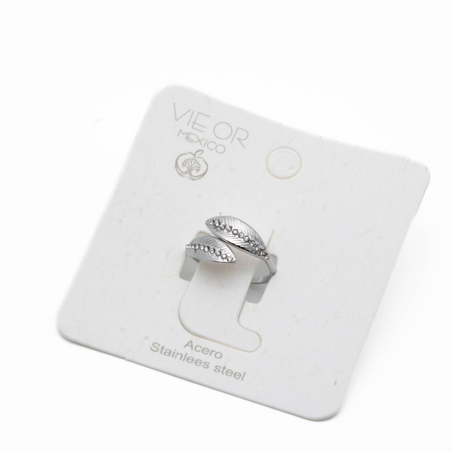 ANILLO ZO14129R PLATEADO Acero Inxidable A13
