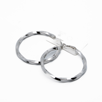 ARETES ZO14018E/60MM PLATEADO Acero Inxidable F59