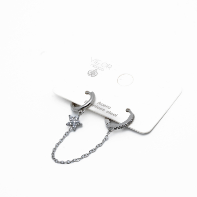 ARETES ZO13954E PLATEADO Acero Inxidable F51