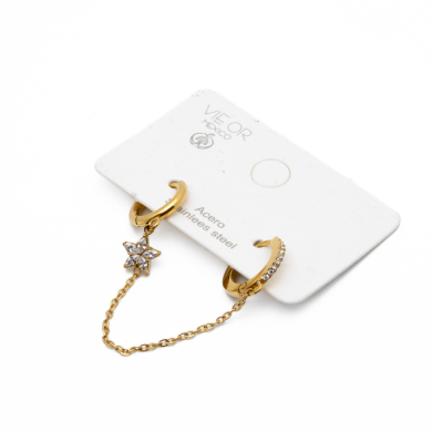 ARETES ZO13954E DORADO Acero Inxidable F51