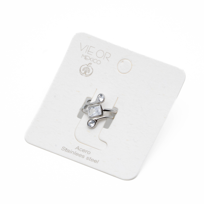 ANILLO ZO14141R PLATEADO Acero Inxidable A22