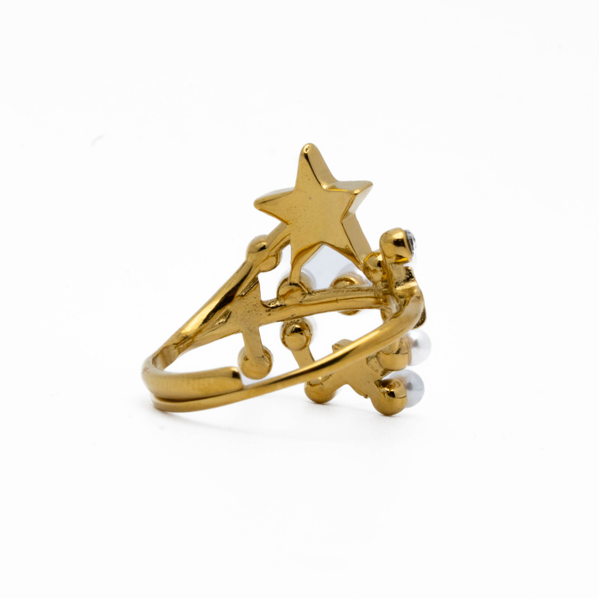 ANILLO ZO13737R DORADO Acero Inxidable 2A41