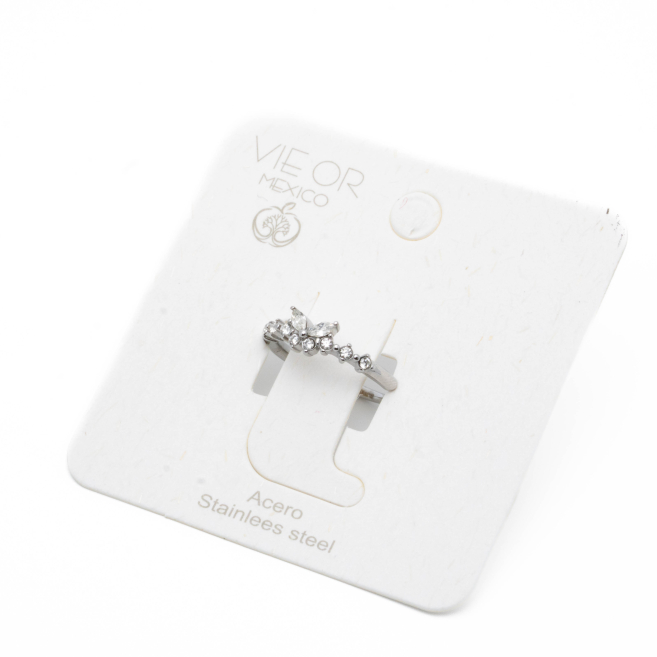 ANILLO ZO13681R PLATEADO Acero Inxidable A41