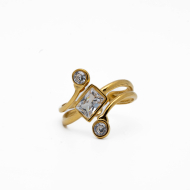 ANILLO ZO14141R DORADO Acero Inxidable A22