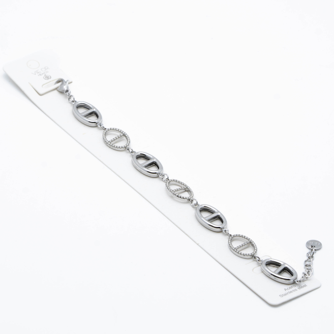 PULSERA ZO14060B PLATEADO Acero Inoxidable 2B37