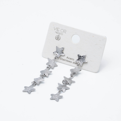 ARETES ZO14398E350 PLATEADO Acero Inoxidable G27