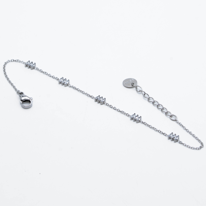 PULSERA ZO13703B PLATEADO Acero Inoxidable 2B12