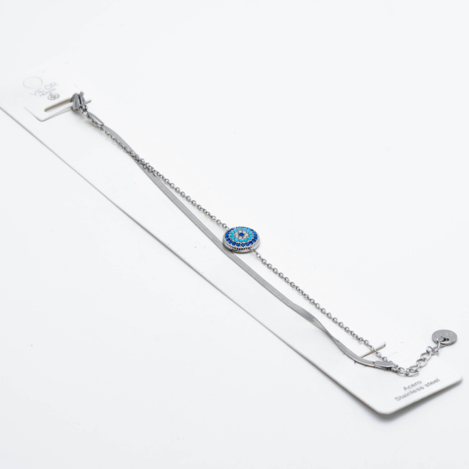 PULSERA ZO13860B PLATEADO Acero Inoxidable 2B36