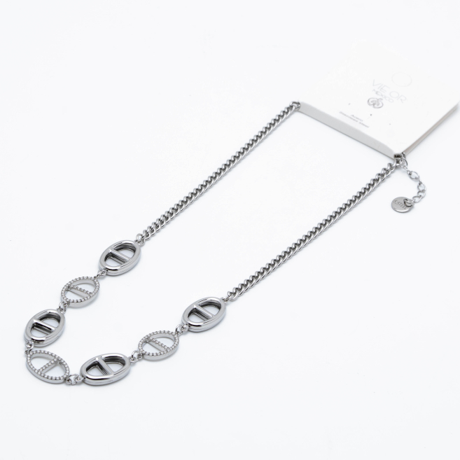 COLLAR ZO14061N PLATEADO Acero Inoxidable 2D56