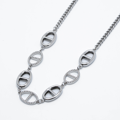 COLLAR ZO14061N PLATEADO Acero Inoxidable 2D56