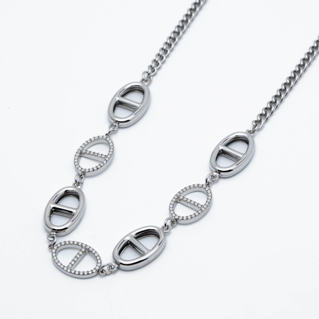 COLLAR ZO14061N PLATEADO Acero Inoxidable 2D56