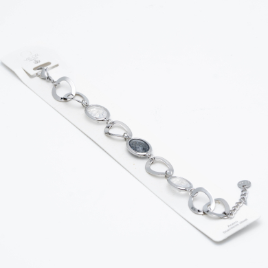 PULSERA ZO13940B PLATEADO BLANCO Acero Inoxidable 2B310