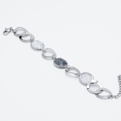 PULSERA ZO13940B PLATEADO BLANCO Acero Inoxidable 2B310