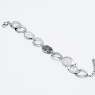PULSERA ZO13940B PLATEADO BLANCO Acero Inoxidable 2B310