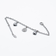 PULSERA ZO13330B PLATEADO Acero Inoxidable 2B47