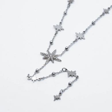 COLLAR ZO13324N PLATEADO Acero Inoxidable 2D47