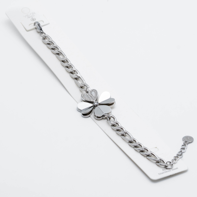 PULSERA ZO12800B PLATEADO Acero Inoxidable 2B53