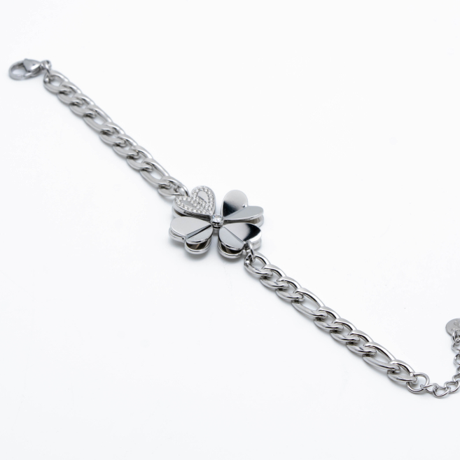 PULSERA ZO12800B PLATEADO Acero Inoxidable 2B53