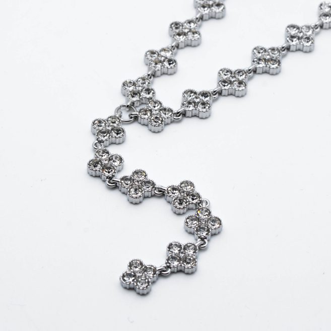 COLLAR ZO15013N DORADO BLANCO Acero Inoxidable 2D16