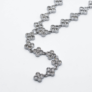 COLLAR ZO15013N DORADO BLANCO Acero Inoxidable 2D16