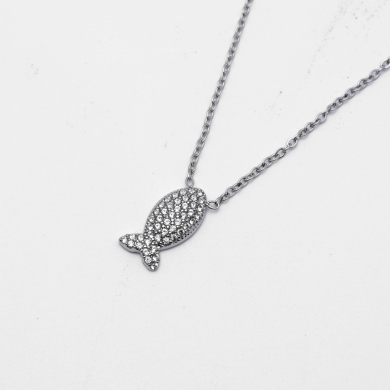 COLLAR ZO13407N PLATEADO Acero Inxidable E29