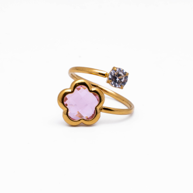 ANILLO ZO14521R/10MM DORADO ROSA Acero Inxidable A29