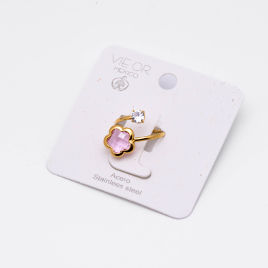 ANILLO ZO14521R/10MM DORADO ROSA Acero Inxidable A29