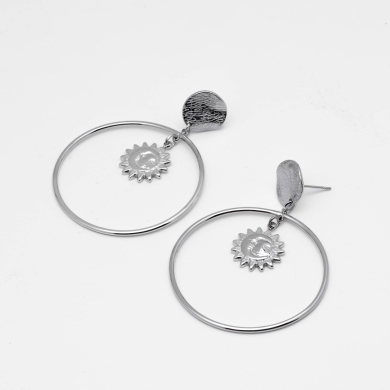 ARETES ZO14035E PLATEADO Acero Inxidable F210