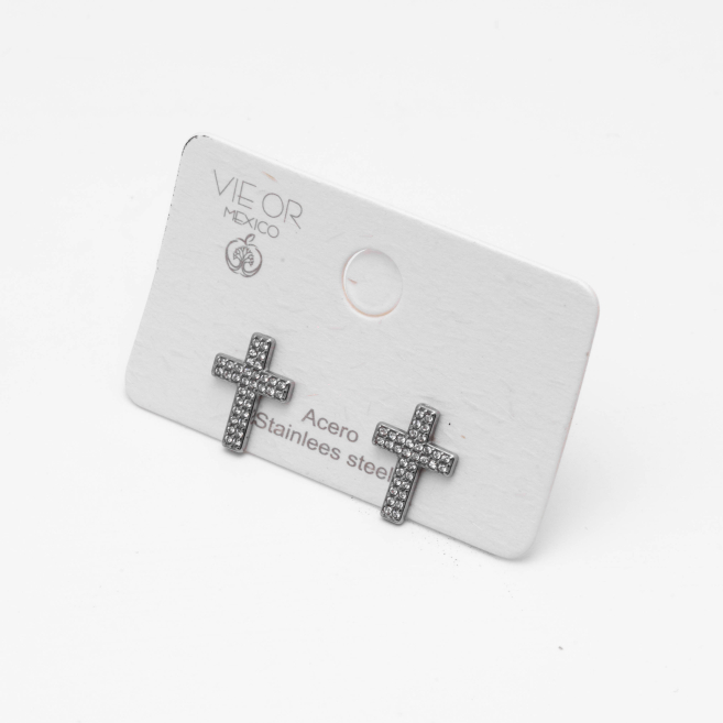 ARETES ZO14815E PLATEADO Acero Inxidable G17