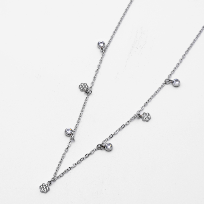 COLLAR ZO14903N PLATEADO Acero Inxidable 2D210