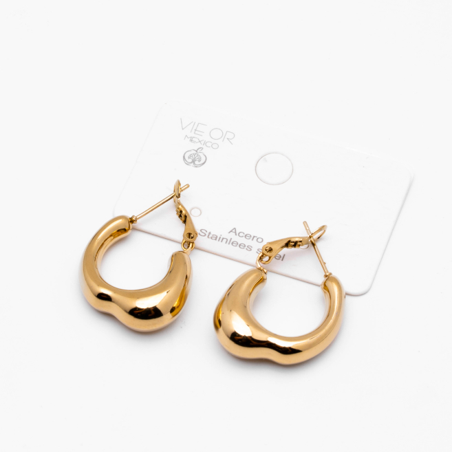 ARETES ZO12919E DORADO Acero Inxidable F26