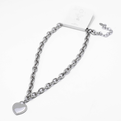 COLLAR ZO13396N PLATEADO Acero Inxidable 2D310