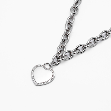 COLLAR ZO13396N PLATEADO Acero Inxidable 2D310