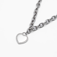 COLLAR ZO13396N PLATEADO Acero Inxidable 2D310